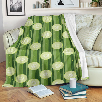 Cucumber Pattern Print Design CC03 Fleece Blanket