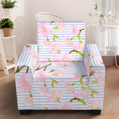 Pink Cherry Blossom Sakura Armchair Slipcover