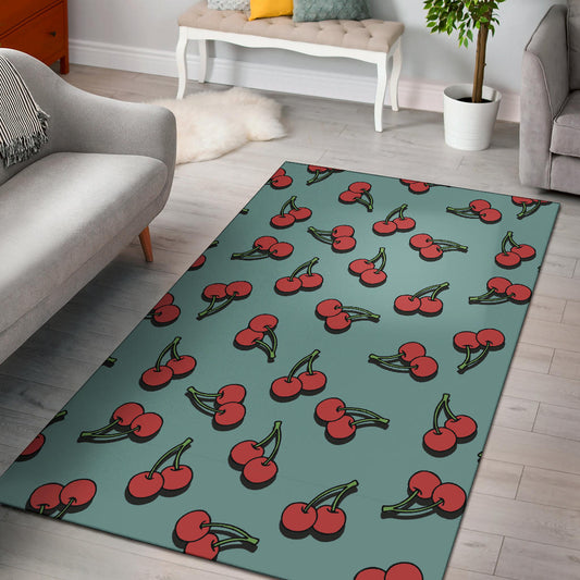 Cherry Pattern Print Design CH03 Area Rugs