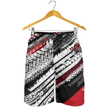 Racing Pattern Print Design A03 Mens Shorts