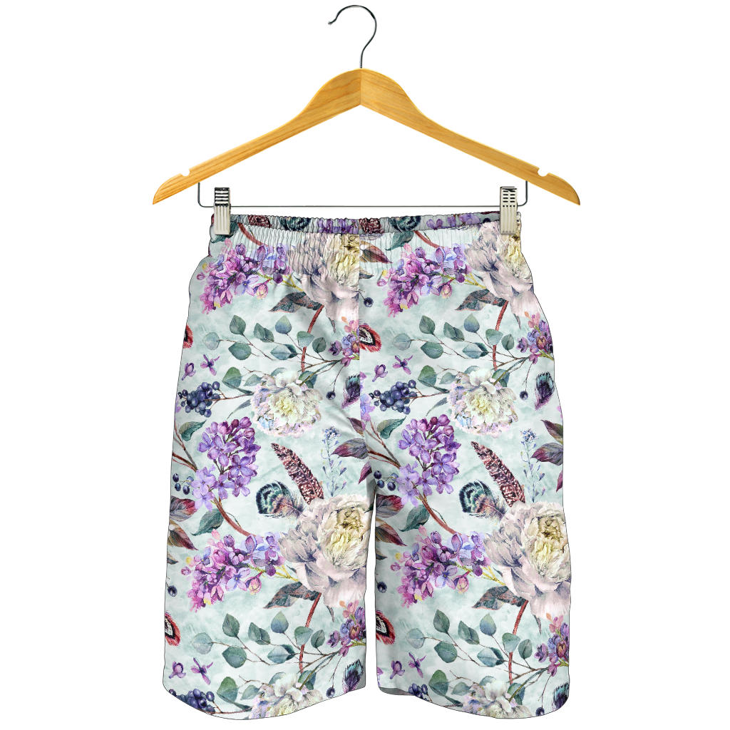 Lilac Pattern Print Design LI06 Mens Shorts