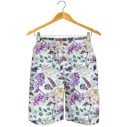 Lilac Pattern Print Design LI06 Mens Shorts