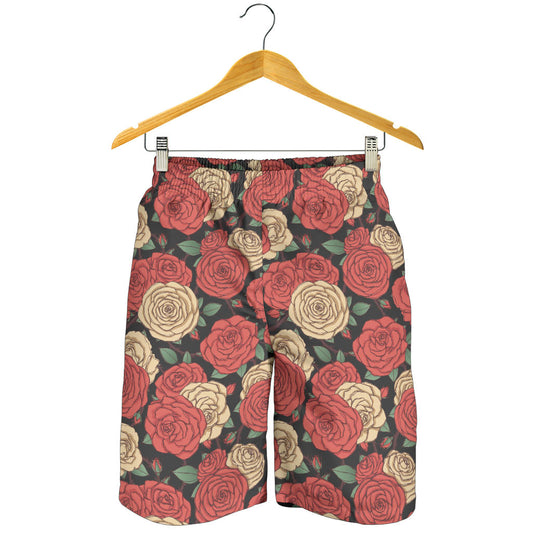 Camellia Pattern Print Design CM01 Mens Shorts