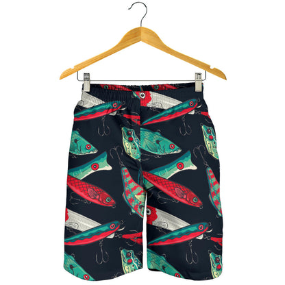 Fishing Bait Pattern Mens Shorts