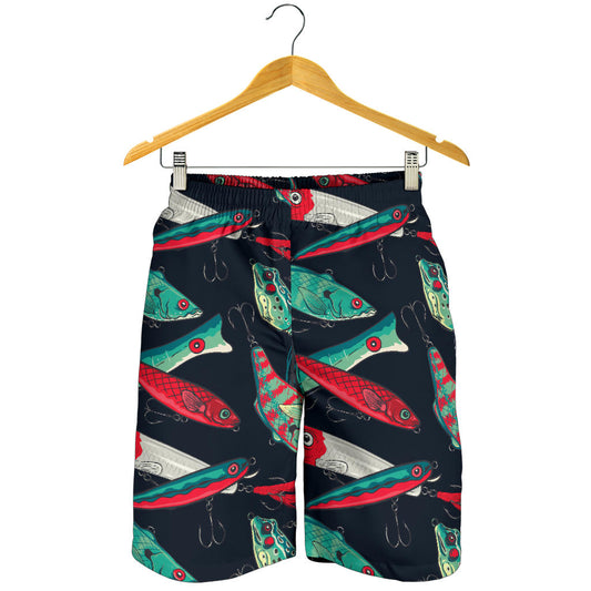 Fishing Bait Pattern Mens Shorts