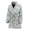 Daisy Pattern Print Design DS012 Women Bathrobe