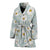 Daisy Pattern Print Design DS012 Women Bathrobe