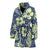 Pineapple Pattern Print Design PP07 Women Bathrobe