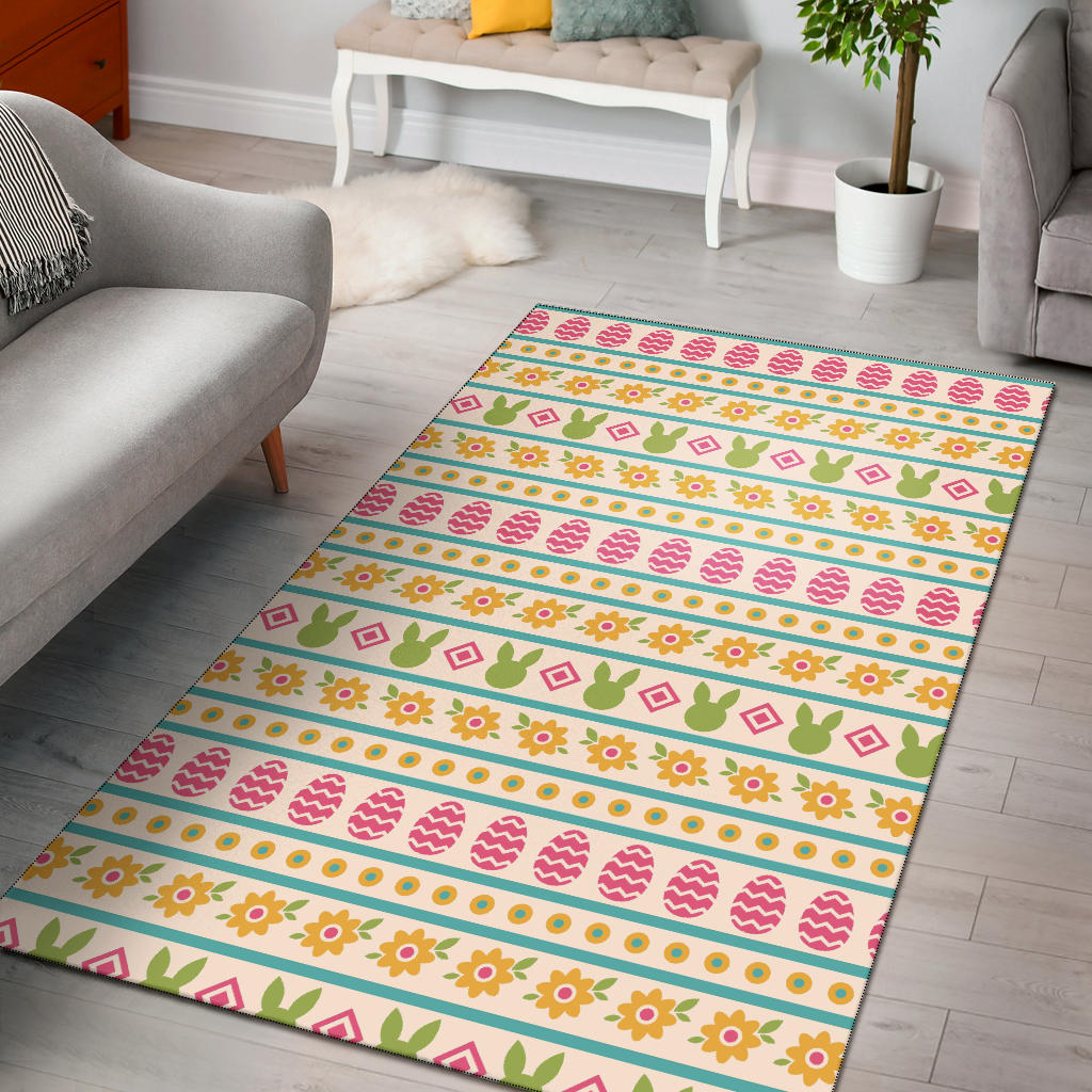 Easter Eggs Pattern Print Design RB016 Area Rugs