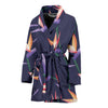 Bird Of Paradise Pattern Print Design BOP015 Women Bathrobe