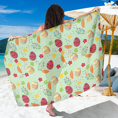 Easter Eggs Pattern Print Design RB07 Sarong Pareo Wrap