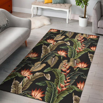 Tropical Flower Pattern Print Design TF014 Area Rugs