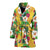 Hawaiian Themed Pattern Print Design H09 Women Bathrobe