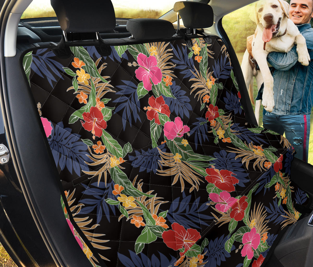 Hawaiian Themed Pattern Print Design H011 Rear Dog  Seat Cover