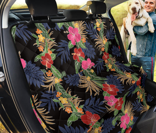 Hawaiian Themed Pattern Print Design H011 Rear Dog  Seat Cover