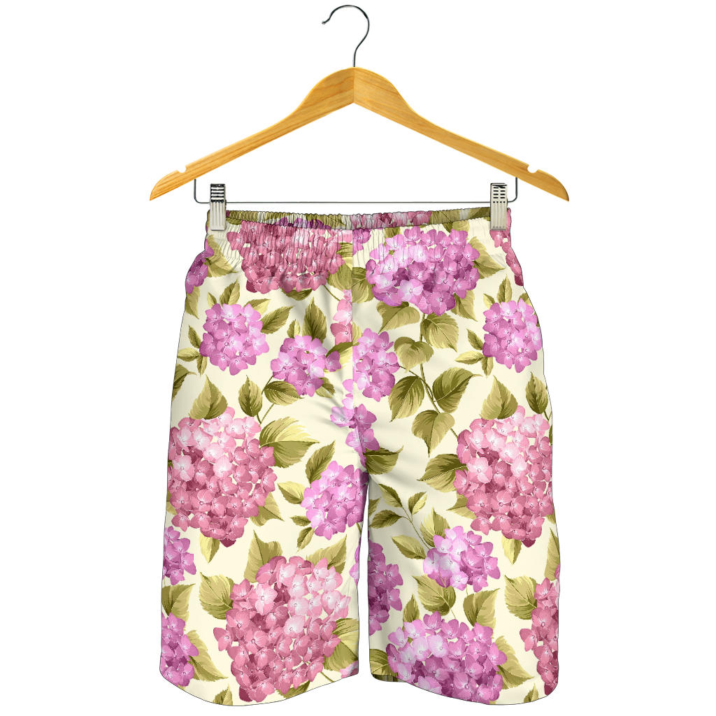 Hydrangea Pattern Print Design HD05 Mens Shorts