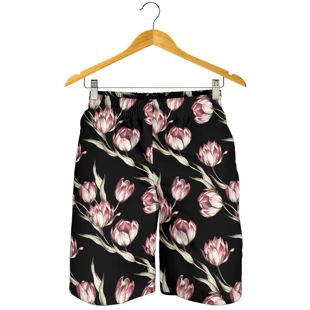 Tulip Pink Pattern Print Design TP02 Mens Shorts