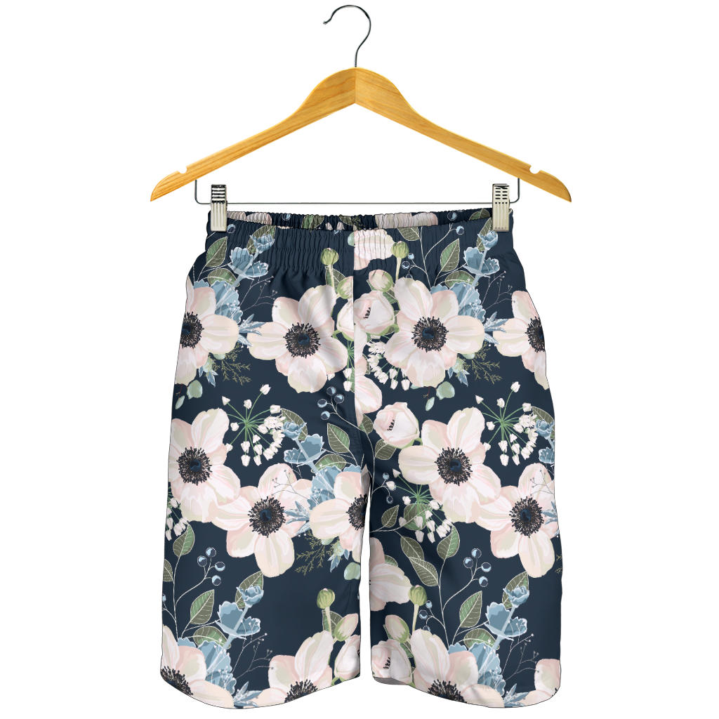 Anemone Pattern Print Design AM02 Mens Shorts