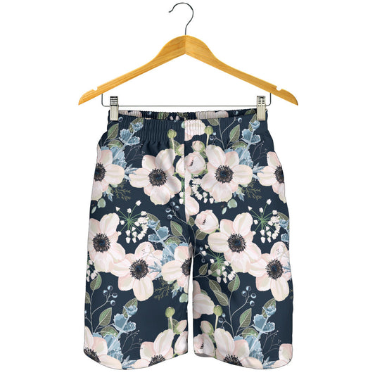 Anemone Pattern Print Design AM02 Mens Shorts