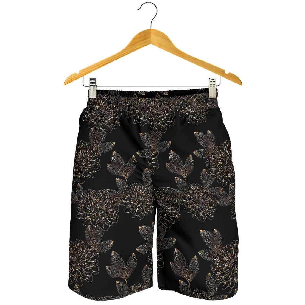 Dahlia Pattern Print Design DH04 Mens Shorts