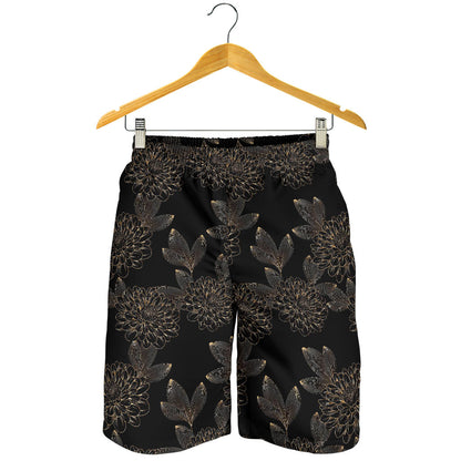 Dahlia Pattern Print Design DH04 Mens Shorts