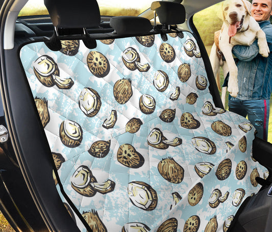 Coconut Pattern Print Design CN01 Rear Dog  Seat Cover