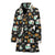 Camper marshmallow Camping Design Print Women Bathrobe