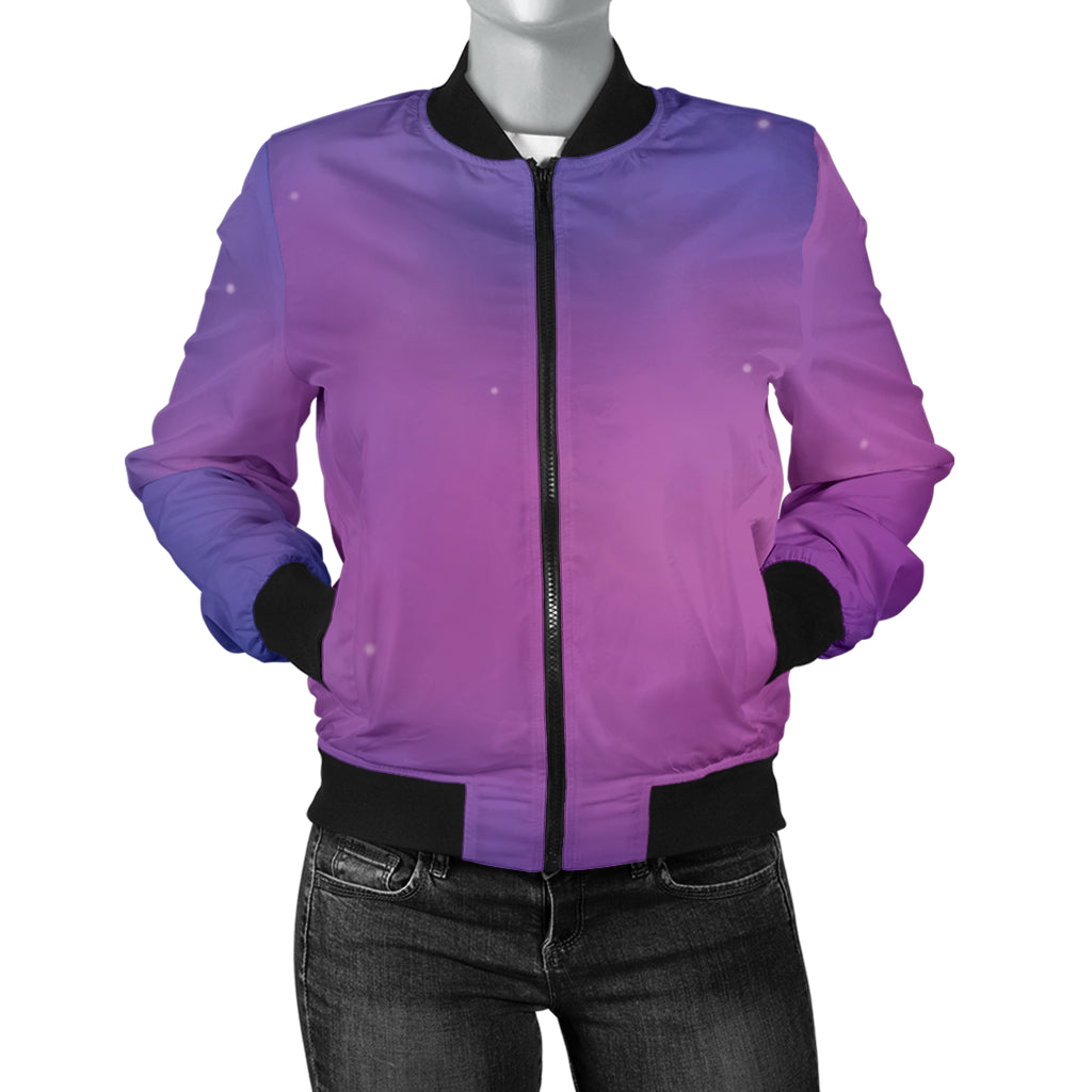 Nebula Pattern Print Design A05 Women's Bomber Jacket