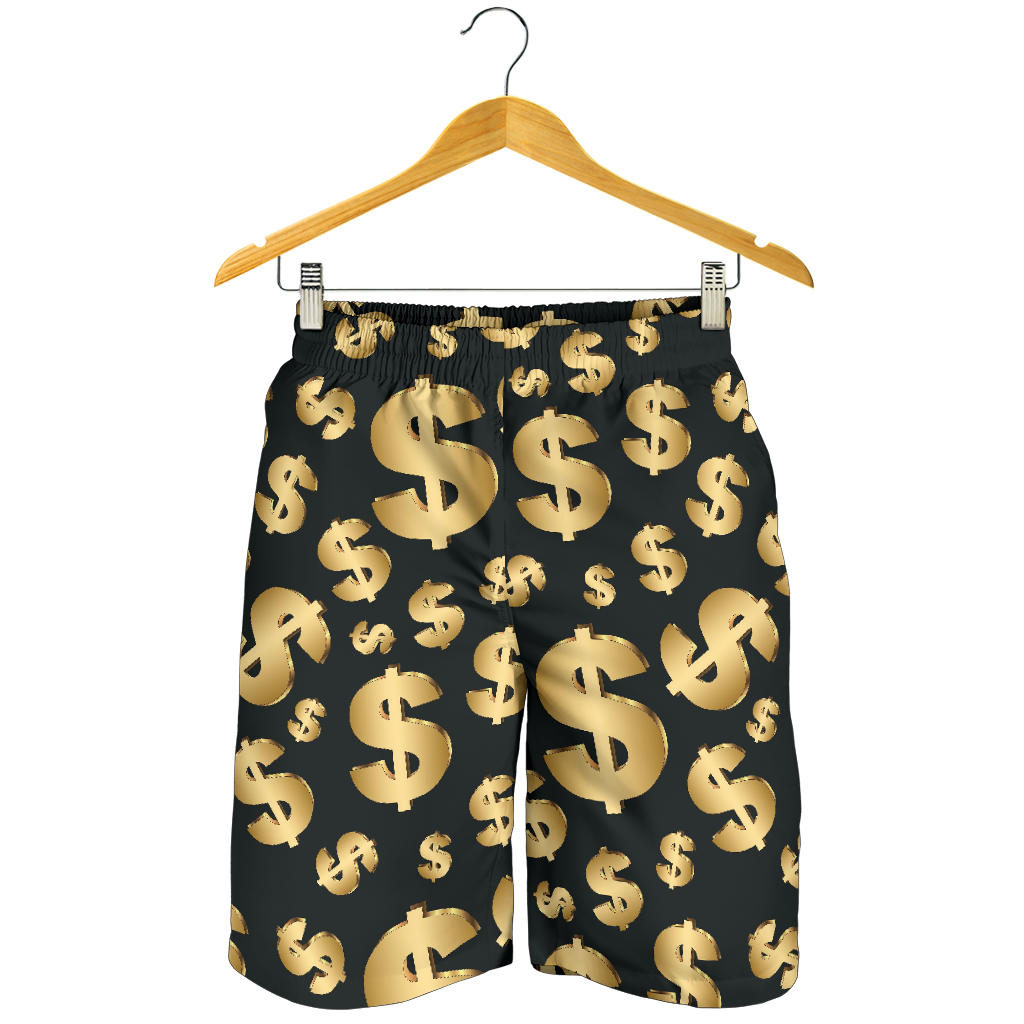 Dollar Pattern Print Design DO04 Mens Shorts