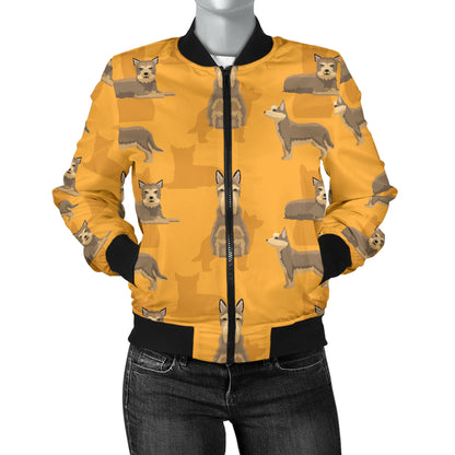 Berger Picard Pattern Print Design 01 Women's Bomber Jacket