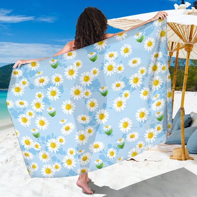 Daisy Pattern Print Design DS010 Sarong Pareo Wrap