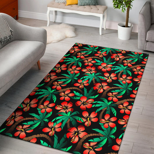 Hawaiian Themed Pattern Print Design H022 Area Rugs