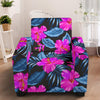 Neon Pink Hibiscus Pattern Print Design HB015 Armchair Slipcover