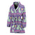 Rabbit Pattern Print Design RB01 Women Bathrobe