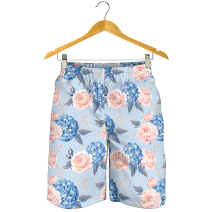 Hydrangea Pattern Print Design HD06 Mens Shorts
