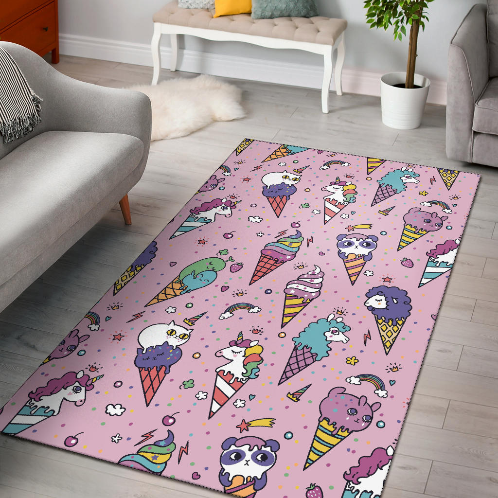 Ice Cream Rug Pattern Ice Cream Pattern Print Design IC05 Area Rugs – JorJune