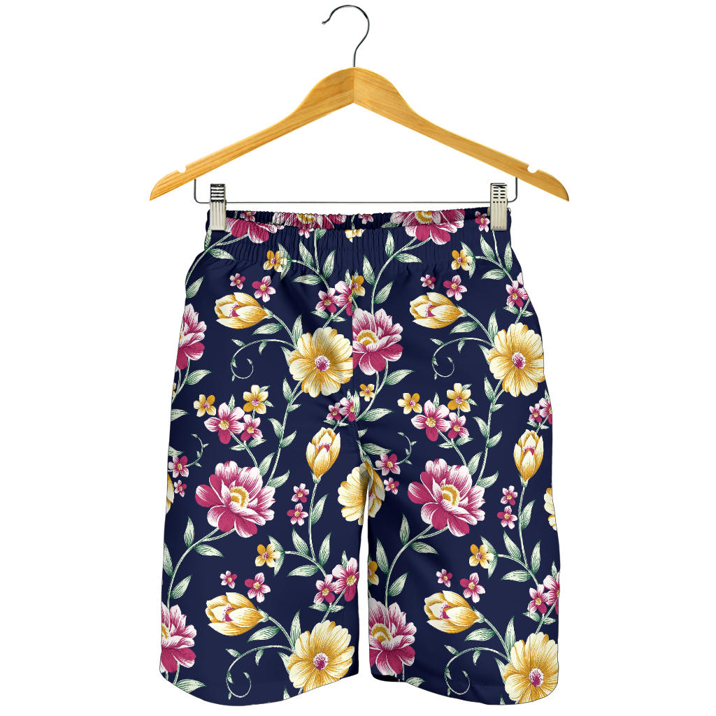 Gerberas Pattern Print Design GB03 Mens Shorts