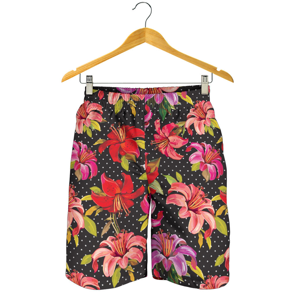 Lily Pattern Print Design LY012 Mens Shorts