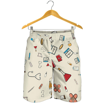 Nurse Pattern Print Design A04 Mens Shorts