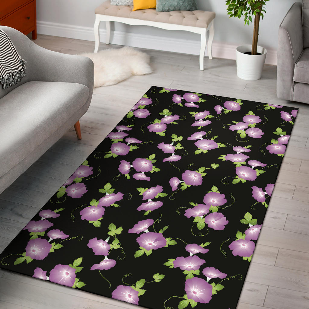 Morning Glory Pattern Print Design MG02 Area Rugs