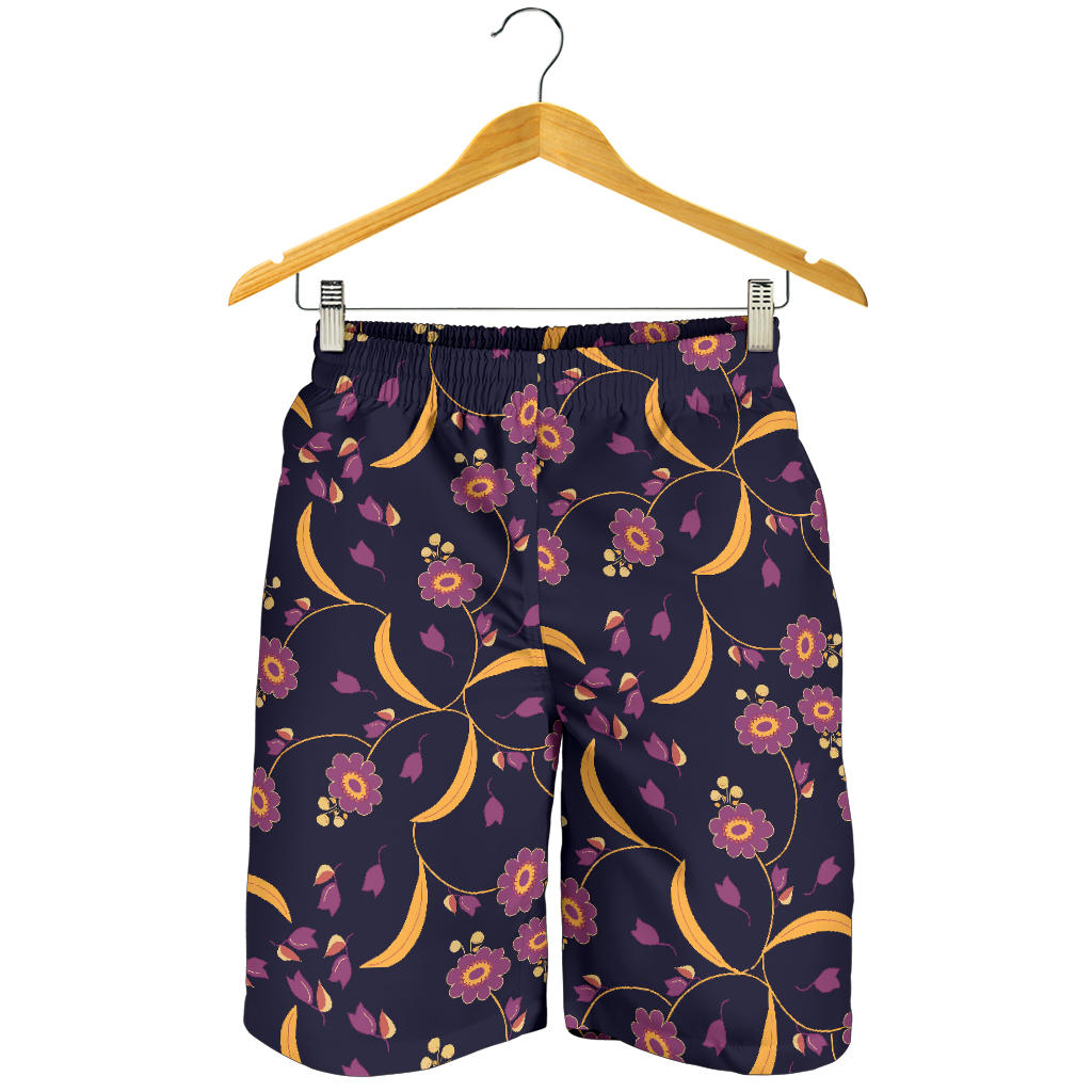 Anemone Pattern Print Design AM012 Mens Shorts