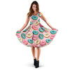 Donut Pattern Print Design DN06 Midi Dress