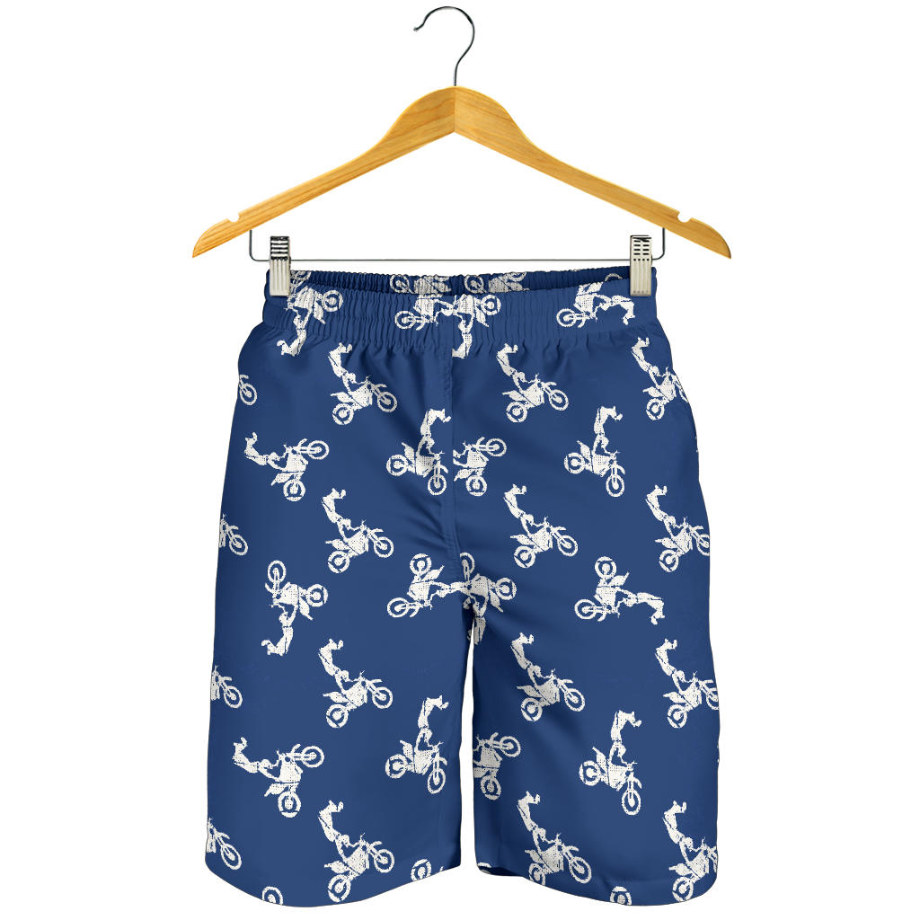 Motocross Pattern Print Design 01 Mens Shorts