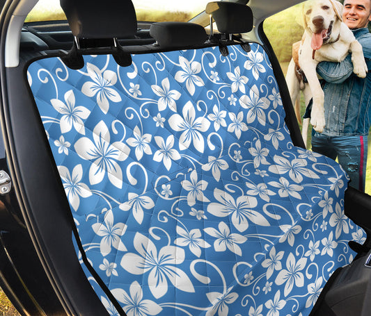 Hibiscus Pattern Print Design HB09 Rear Dog  Seat Cover