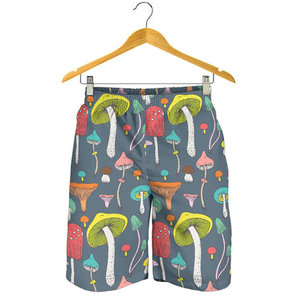 Mushroom Pattern Print Design A03 Mens Shorts