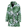 Palm Leaves Pattern Print Design PL06 Women Bathrobe