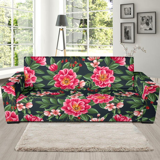 Summer Floral Pattern Print Design SF06 Sofa Slipcover