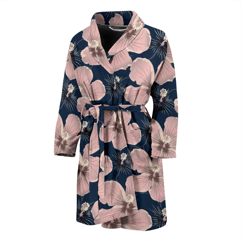 Plumeria Pattern Print Design PM018 Men Bathrobe