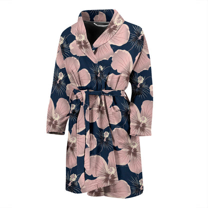Plumeria Pattern Print Design PM018 Men Bathrobe