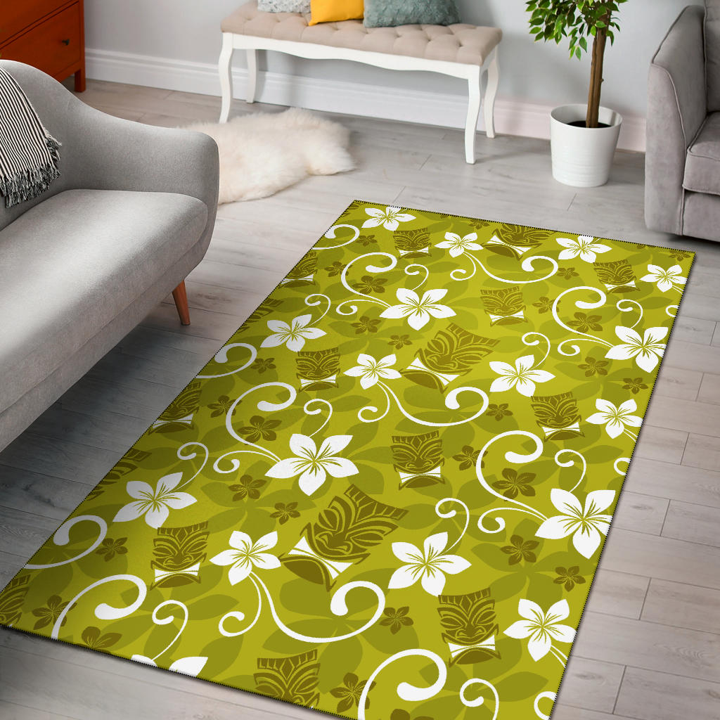 Hawaiian Themed Pattern Print Design H019 Area Rugs